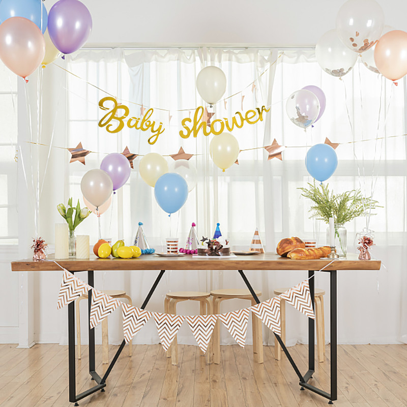 Zelta bērnu dušas reklāmkarogs, puika ir puika, ir meitene, papīrs, vītne Dzimums, atklāj dzimšanas dienas ballītes noformējums kristības kristības