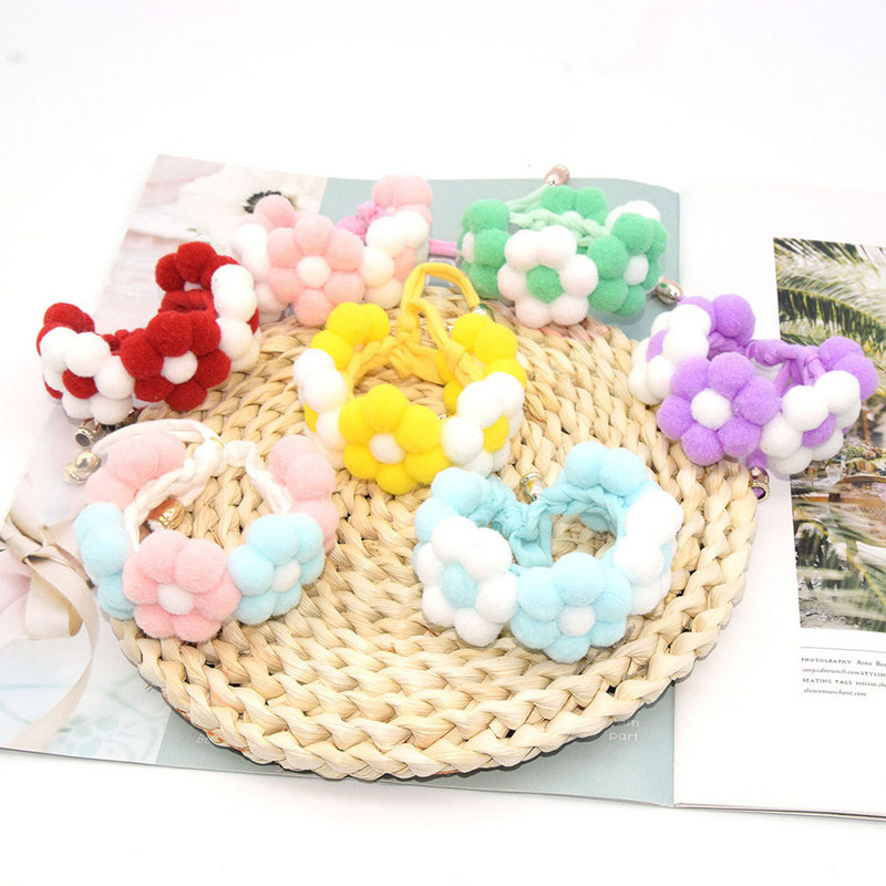 Jaukas kaķu kaklasiksnas, ar rokām austi makaroni, ziedi, mājdzīvnieku priekšautiņi, puķu kaklasiksnas, suns fotoattēli mājdzīvnieku apkakles rotājumi, kakls mājdzīvnieku aksesuāri