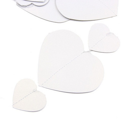 2 m-es szív papírfüzér függő transzparens esküvőre, 1. születésnapi babazuhany Valentin napi parti fali dekorációs kellékek