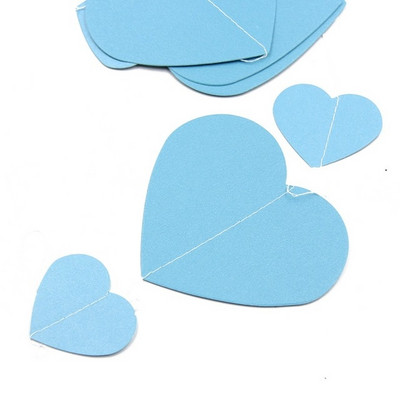 2 m-es szív papírfüzér függő transzparens esküvőre, 1. születésnapi babazuhany Valentin napi parti fali dekorációs kellékek