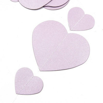 2 m-es szív papírfüzér függő transzparens esküvőre, 1. születésnapi babazuhany Valentin napi parti fali dekorációs kellékek