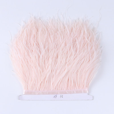 8-10 CM valge jaanalinnusulgede äärislint 1-meetrine naturaalne jaanalinnusulgede ääristega pulmapeokaunistus.