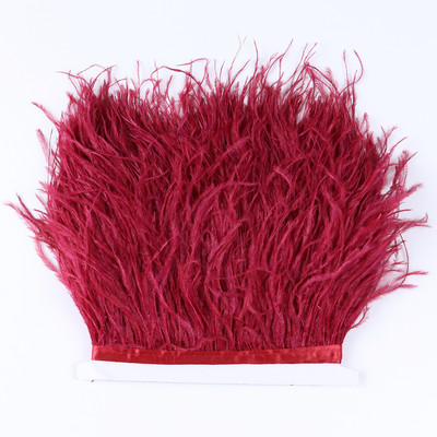 8-10 CM valge jaanalinnusulgede äärislint 1-meetrine naturaalne jaanalinnusulgede ääristega pulmapeokaunistus.