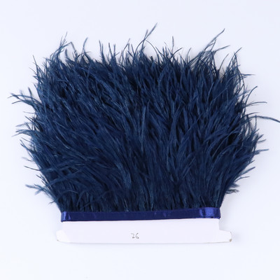 8-10 CM valge jaanalinnusulgede äärislint 1-meetrine naturaalne jaanalinnusulgede ääristega pulmapeokaunistus.