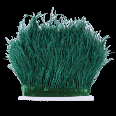 8-10 CM valge jaanalinnusulgede äärislint 1-meetrine naturaalne jaanalinnusulgede ääristega pulmapeokaunistus.