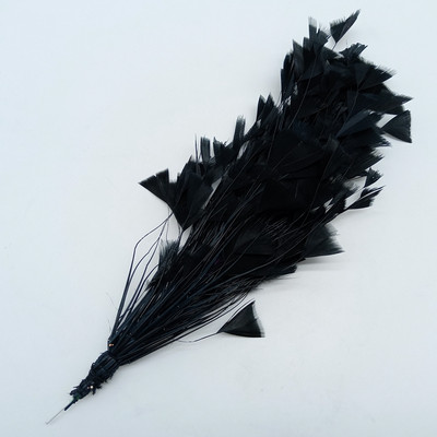 1 ķekars, krāsainas tītara spalvas, ziedi, izgatavoti kāzu centrā, galvassegas rotājumi, rokdarbu aksesuāri 25–30 cm