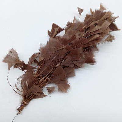 1 ķekars, krāsainas tītara spalvas, ziedi, izgatavoti kāzu centrā, galvassegas rotājumi, rokdarbu aksesuāri 25–30 cm