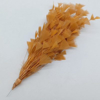 1 ķekars, krāsainas tītara spalvas, ziedi, izgatavoti kāzu centrā, galvassegas rotājumi, rokdarbu aksesuāri 25–30 cm