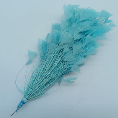 1 ķekars, krāsainas tītara spalvas, ziedi, izgatavoti kāzu centrā, galvassegas rotājumi, rokdarbu aksesuāri 25–30 cm