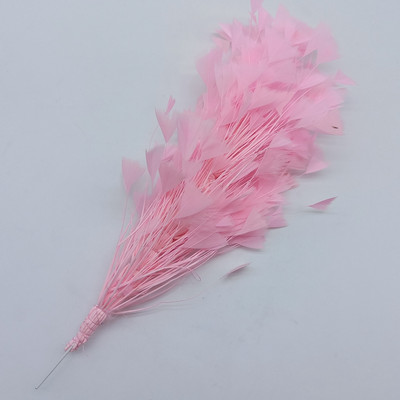 1 ķekars, krāsainas tītara spalvas, ziedi, izgatavoti kāzu centrā, galvassegas rotājumi, rokdarbu aksesuāri 25–30 cm