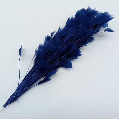 1 ķekars, krāsainas tītara spalvas, ziedi, izgatavoti kāzu centrā, galvassegas rotājumi, rokdarbu aksesuāri 25–30 cm