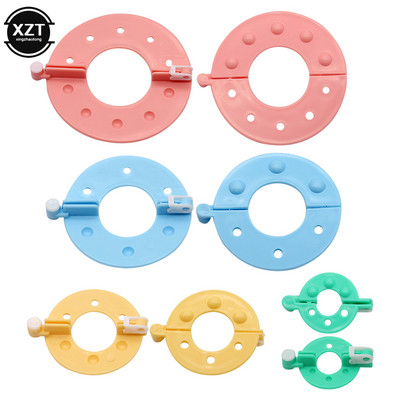 Kiváló minőségű 8 db/készlet Pompom készítő készlet Kötő kézműves különböző méretű plüsslabda készítő eszköz