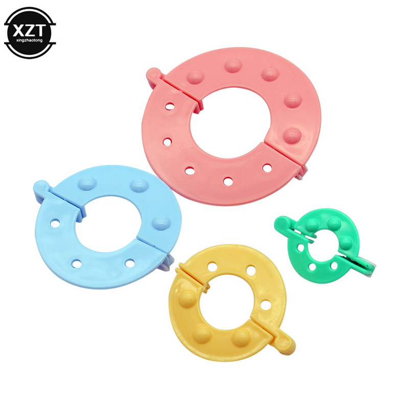 Kiváló minőségű 8 db/készlet Pompom készítő készlet Kötő kézműves különböző méretű plüsslabda készítő eszköz