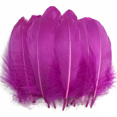 Nature Purple Red Goose Nagoire Feathers for crafts plumes 5-7inch/13-18CM Направи си сам бижута Аксесоари за дрехи Сватбена украса