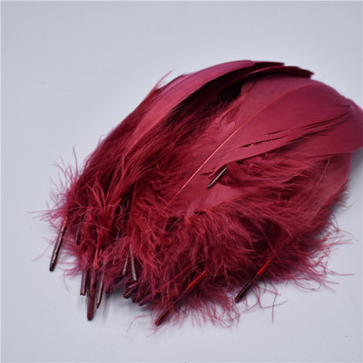 Nature Purple Red Goose Nagoire Feathers for craft plumes 5-7 inch/13-18CM DIY Nakit Odjevni dodaci Vjenčani ukrasi
