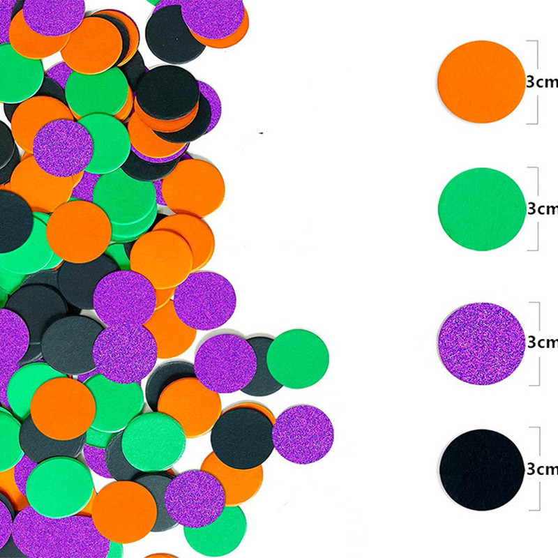 100 gab. Sikspārņu disks Dimanta gredzens raganas cepure zvaigznes mēness konfeti Helovīna dekorācijas, konfeti kāzu ballītes galda mētāšanas papīrs