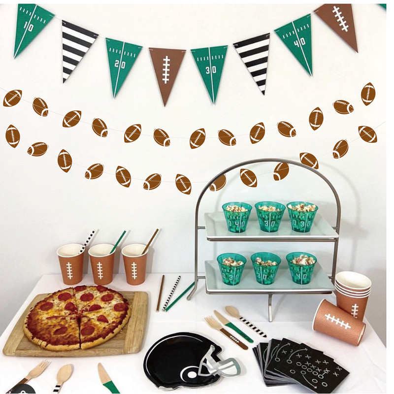 1 komplekts 2,5 miljoni futbols sporta motīvs futbols dzimšanas dienas ballīšu dekorācijas balonu basketbols beisbola reklāmkarogs bērniem zēniem, bērnu pasākumu piederumi