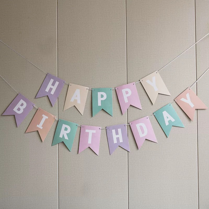 Daudz laimes dzimšanas dienā Reklāmkarogs Candy Bar Garland Decors Bronzing Macaron Daudz laimes dzimšanas dienā Bunting Pirmās dzimšanas dienas ballītes piederumi Bērnu duša