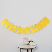 YOUZI Boldog születésnapot képkeret szalaghirdetés 1. egy éves 12 hónapos újszülött család első parti dekoráció gyerekeknek kisfiú lány