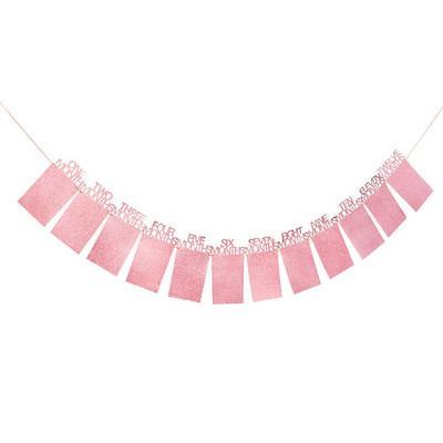 YOUZI Boldog születésnapot képkeret szalaghirdetés 1. egy éves 12 hónapos újszülött család első parti dekoráció gyerekeknek kisfiú lány