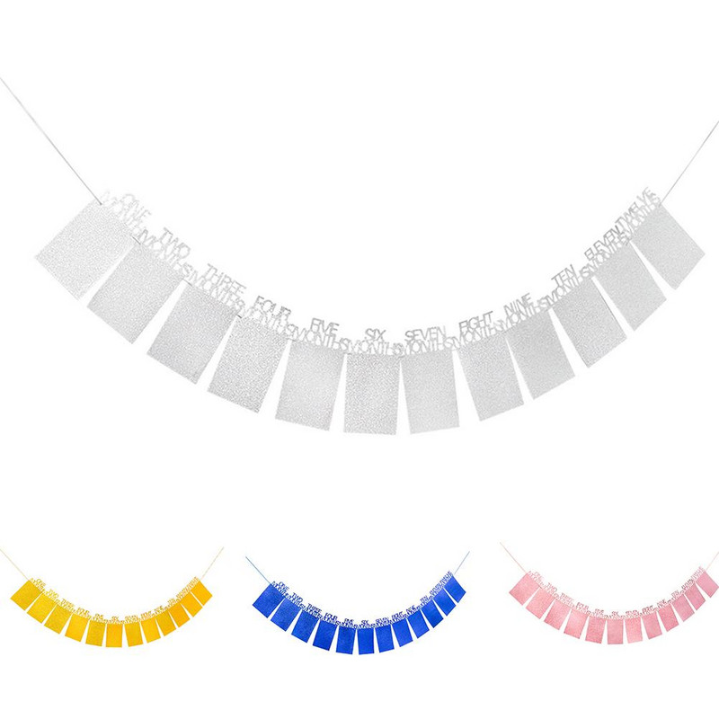 YOUZI Boldog születésnapot képkeret szalaghirdetés 1. egy éves 12 hónapos újszülött család első parti dekoráció gyerekeknek kisfiú lány