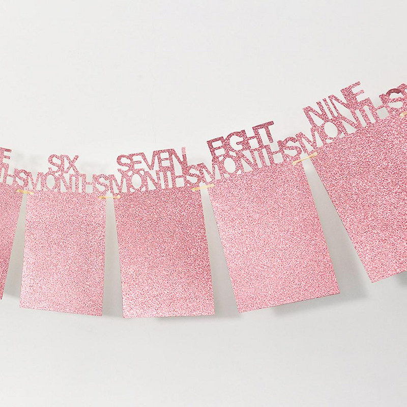 YOUZI Boldog születésnapot képkeret szalaghirdetés 1. egy éves 12 hónapos újszülött család első parti dekoráció gyerekeknek kisfiú lány