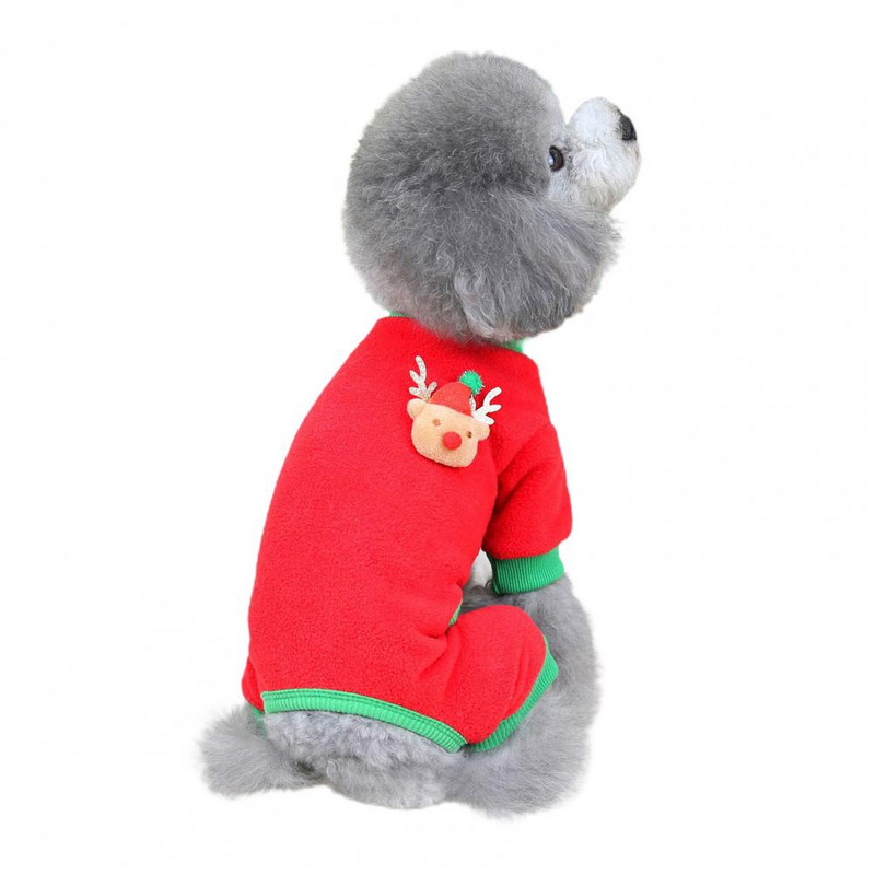 Mājdzīvnieku apģērbi Ikdienas mājdzīvnieku Ziemassvētku apģērbi Četri legingi kucēna apģērbs