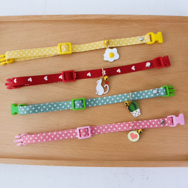 Suņa kaklasiksna ar regulējamu krāsu drošības sprādzes augļu sērija kaķu kaklasiksna kaķēna truša kucēna dekorēšana Samll vidējā mājdzīvnieka piegādātājam