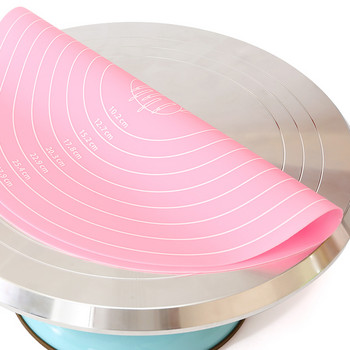 FAIS DU Cake Turntable Pat Силиконова подложка за печене за торта с размер Незалепващо, устойчиво на висока температура Инструмент за печене Кухненска джаджа