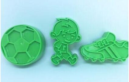 Augstas kvalitātes ģitāras uguns meitene zēns mazulis futbols Forma Cepumu griezējs Biskvīts Kūkas dekorēšana Cukura Veidne Cepšanas Sugarcraft Veidne