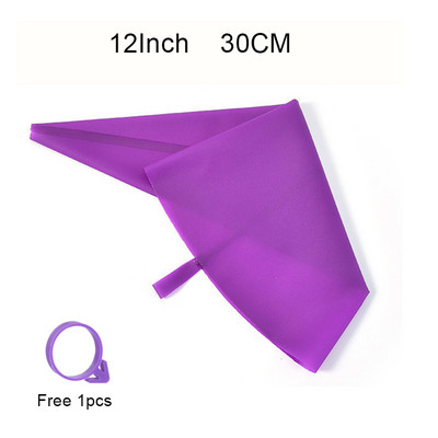 „Pasidaryk pats“ daugkartinio naudojimo sluoksniuotos pyrago glazūros vamzdelių antgalis Silikoninis konditerijos maišelis Kremas keksiukų sviestinis vamzdelis Purkštukas Dekoras Kepimo maišeliai Virtuvės įrankiai