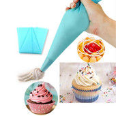 Virtuvės nešiojamas 13 colių daugkartinio naudojimo silikoninis glazūras Kremas konditerinis maišelis Tortas „pasidaryk pats“ dekoravimo įrankis Karšto kepimo priedai 8