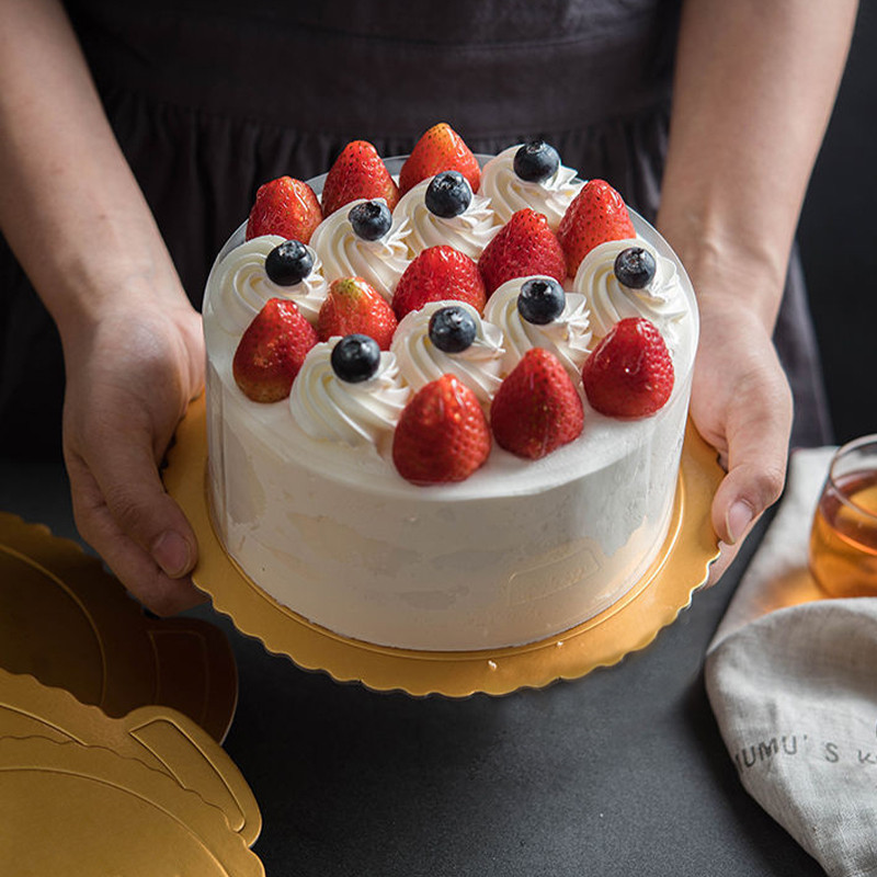 3/5 db Arany tortatábla eldobható desszerttálca tortalap karton esküvői születésnapi bulihoz Sütési kellékek Tortaeszközök