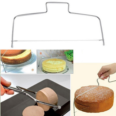 Регулируема тел от неръждаема стомана Резачка за торта Резачка за тесто за пица Кухненски инструмент за печене FBE2