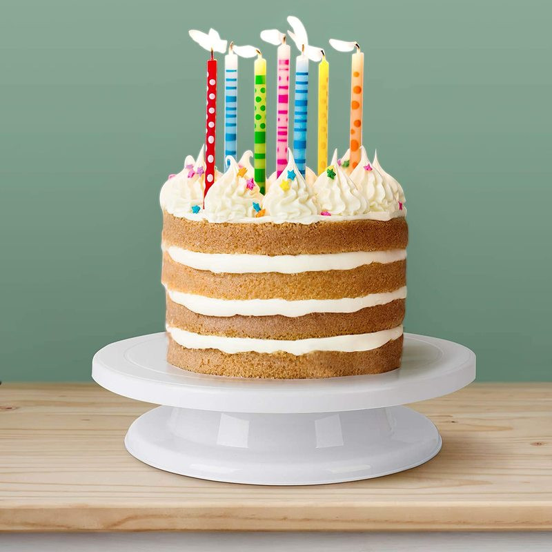 Sukamasis torto stalas, mini plastikinis fondantas, besisukantis tortų sukamasis stalas, apvalus sausainių stovas, besisukantis namų virtuvės priedas