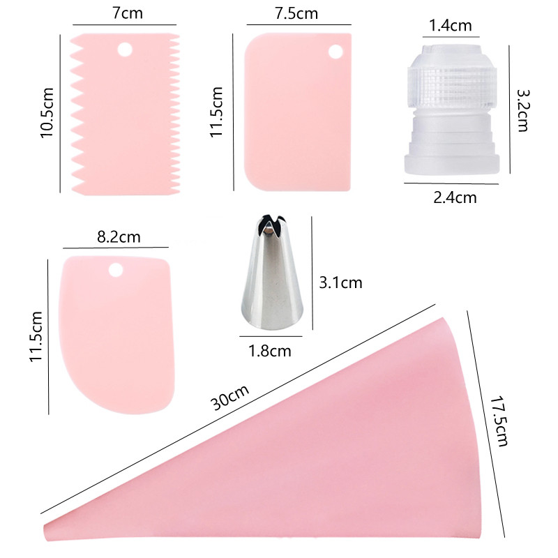 Antgalis vamzdžių tortų dekoravimo įrankiai Konditerijos įranga Virtuvės reikmenys Daugkartinis konditerijos maišelis ir kepinių rinkinio glajaus lizdas