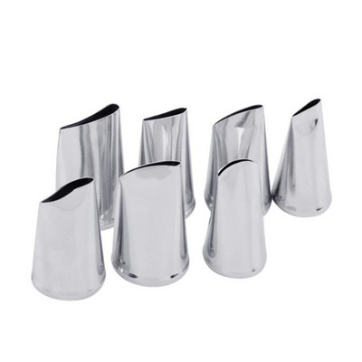 7gab./komplektā Kūku dekorēšanas uzgaļi Komplekts Krēms Glazūra Cauruļvads Fondant Rožu uzgalis Konditorejas rīki Fondant Dekorēšanas rīki Tulpju veidnes