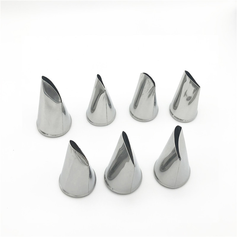 7gab./komplektā Kūku dekorēšanas uzgaļi Komplekts Krēms Glazūra Cauruļvads Fondant Rožu uzgalis Konditorejas rīki Fondant Dekorēšanas rīki Tulpju veidnes