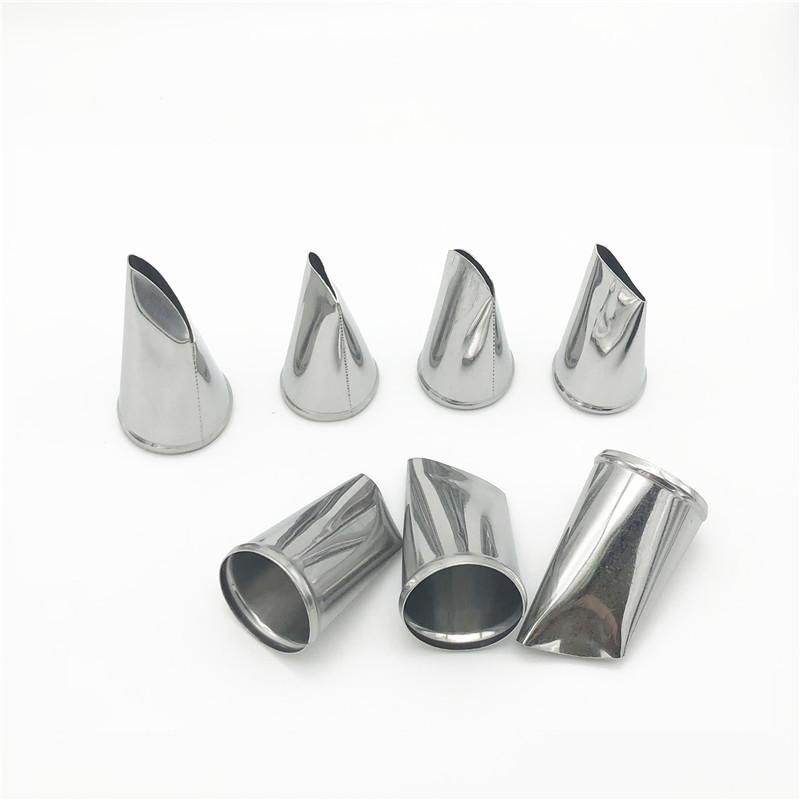 7gab./komplektā Kūku dekorēšanas uzgaļi Komplekts Krēms Glazūra Cauruļvads Fondant Rožu uzgalis Konditorejas rīki Fondant Dekorēšanas rīki Tulpju veidnes