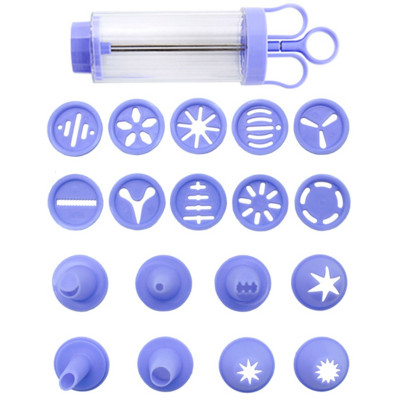 Jauna DIY manuālā sīkdatņu presēšanas automāta ložmetēja dekorēšanas saspiešanas mašīna Churros ierīces fritters cepšanas rīka pagatavošanai