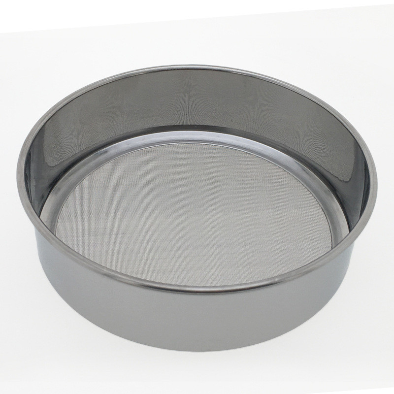 Nerūdijančio plieno 40 tinklelio dugno tinklelio miltų sietelis sutirštintas ryžių sietelis 10cm ~ 21cm miltų sietelis virtuvės kepimo sieto įtaisas