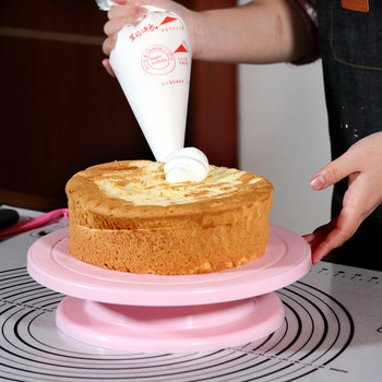 Πλαστική πλάκα κέικ περιστρεφόμενη αντιολισθητική στρογγυλή βάση κέικ Διακοσμητική περιστροφικό τραπέζι κουζίνας Εργαλείο ψησίματος ταψιού DIY