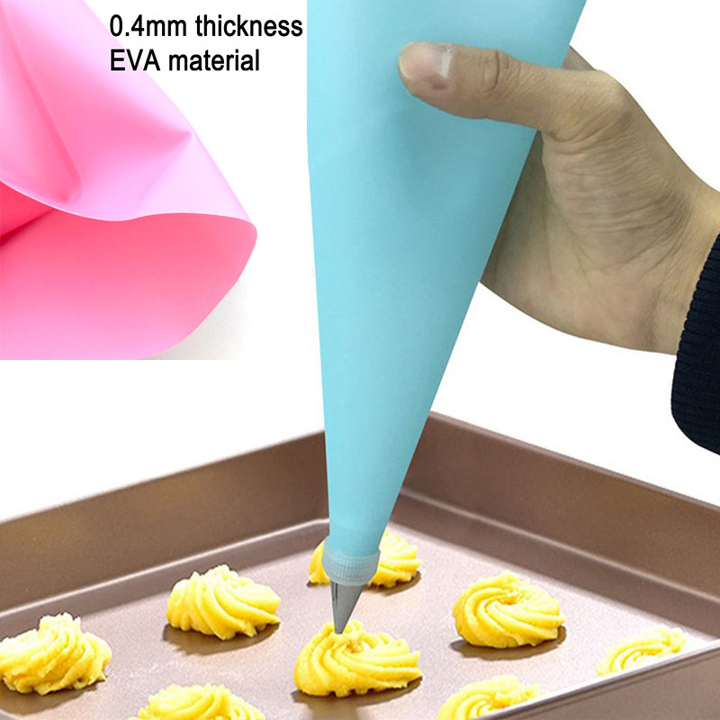 Set de sfaturi pentru decorarea prăjiturii DIY 8/11 buc./set Accesorii de bucătărie din silicon pentru glazură, cremă, pungă de patiserie, set de 6 duze din oțel inoxidabil