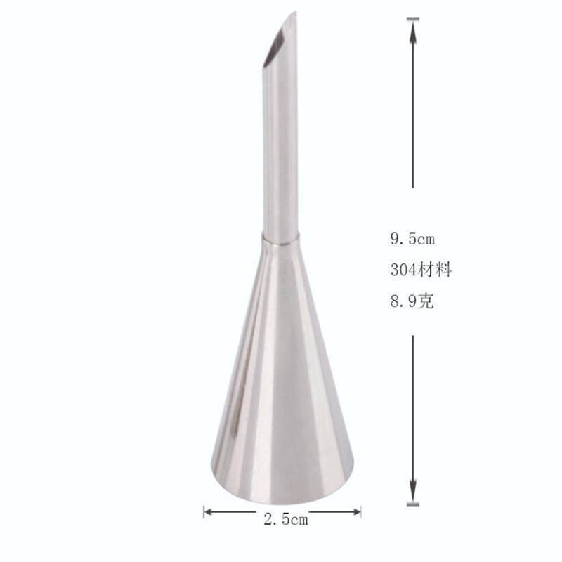 2 gab. Puff Sprauslas uzgalis Konditorejas izstrādājumi no nerūsējošā tērauda kūka Cupcake injekcijas rīks Glazūras cauruļvadu komplekts Šļirces konditorejas izstrādājumu pildījuma caurules