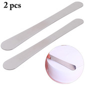 2 vnt. Aukštos kokybės nerūdijančio plieno medinės rankenos tiesi mentele 8 colių torto mentelė pasidaryk pats torto kremo pyrago įrankiai