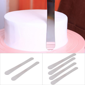 2 τμχ Υψηλής ποιότητας Ξύλινη λαβή από ανοξείδωτο ατσάλι ίσια σπάτουλα 8 ιντσών Σπάτουλα για τούρτα Diy Κρέμα κέικ Εργαλεία κέικ