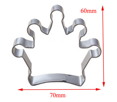 1vnt metalinė širdies pjaustyklė desertų bokšto formos karalienės ir karaliaus karūnos sausainių formelės tortų dekoravimo įrankiai duonos forma