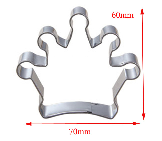 1vnt metalinė širdies pjaustyklė desertų bokšto formos karalienės ir karaliaus karūnos sausainių formelės tortų dekoravimo įrankiai duonos forma