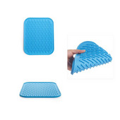 Sīkrīki Silikona pretkarstuma izolācijas paliktnis kvadrātveida pretslīdes paliktnis galda piederumu notekas trauku trauku paliktnis Silikona pretslīdēšanas paliktnis