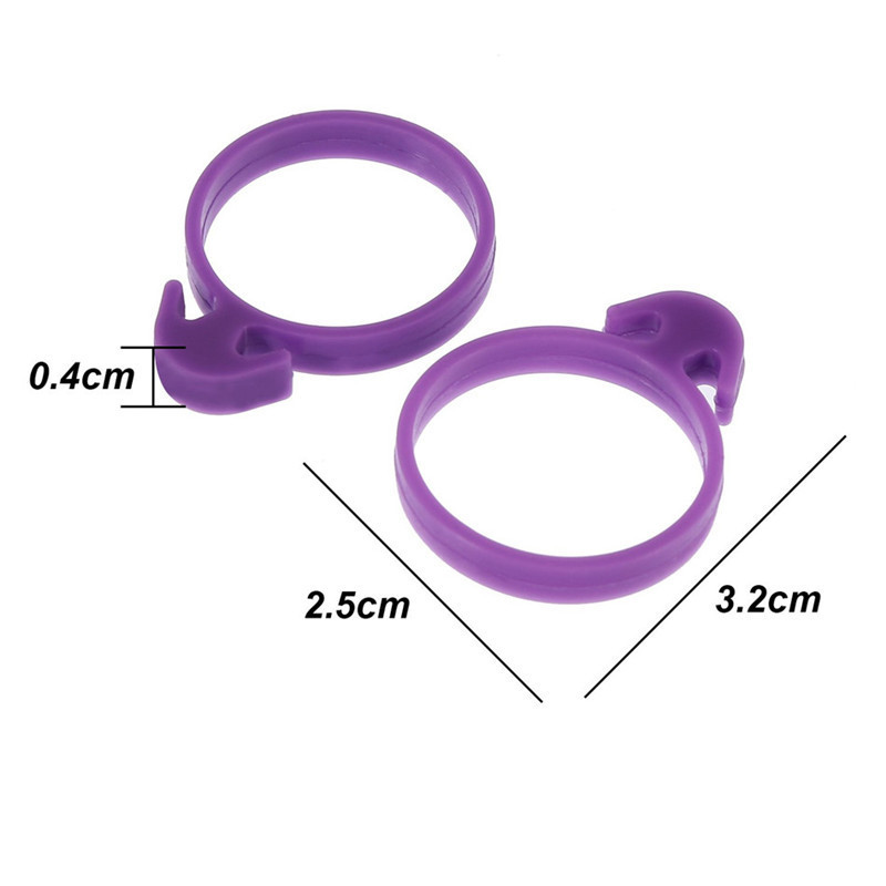 10 gabali Silikona apledojuma maisiņu saites Fiksēti gredzeni DIY Atkārtoti lietojami cauruļvadi Dekorēšanas maisiņš Gumijas lentes Sasaistes Bez noplūdēm Konditorejas rīks